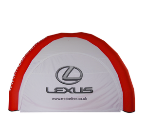 Xhib Tent "Dome" 4-Leg Design - airtight -100% printed Inflatable24.com by Inflatable24.com