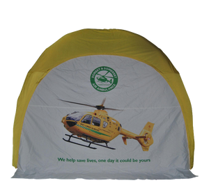 Xhib Tent "Dome" 4-Leg Design - airtight -100% printed Inflatable24.com by Inflatable24.com