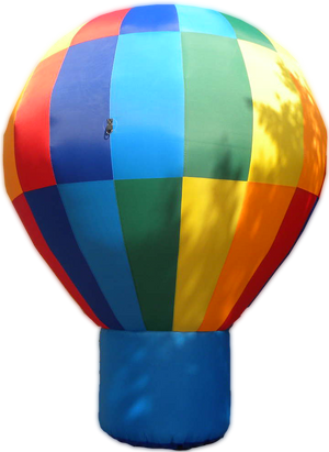 Standing Giant Balloon - Hot air balloon shape - fully printed Inflatable24.com 4 m - 13 ft stock color without branding by Inflatable24.com