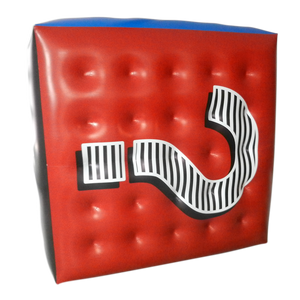 Flying cube 2 m-4 m (6.5 ft - 13 ft) with logo print Inflatable24.com 3 m - 10 ft by Inflatable24.com