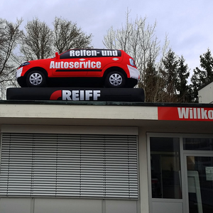 Inflatable Car 4 m (13 ft) with printing for Advertising Inflatable24.com by Inflatable24.com