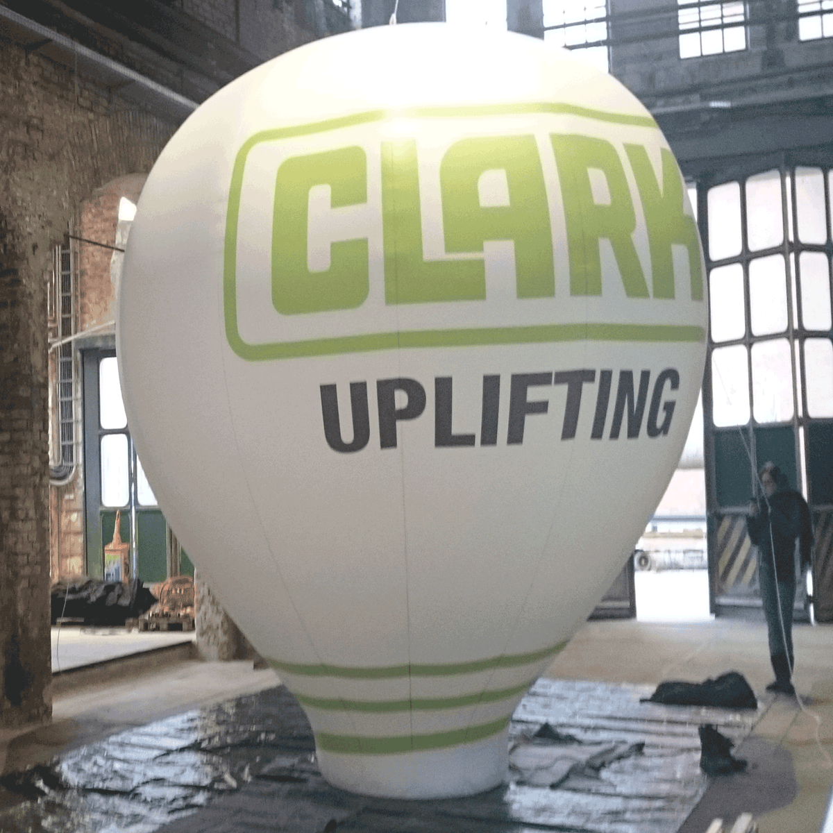 Standing Giant Balloon - Hot air balloon shape - fully printed Inflatable24.com 6 m - 19.5 ft 100% digital printing by Inflatable24.com