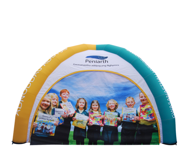 Xhib Tent "Dome" 4-Leg Design - airtight -100% printed Inflatable24.com by Inflatable24.com