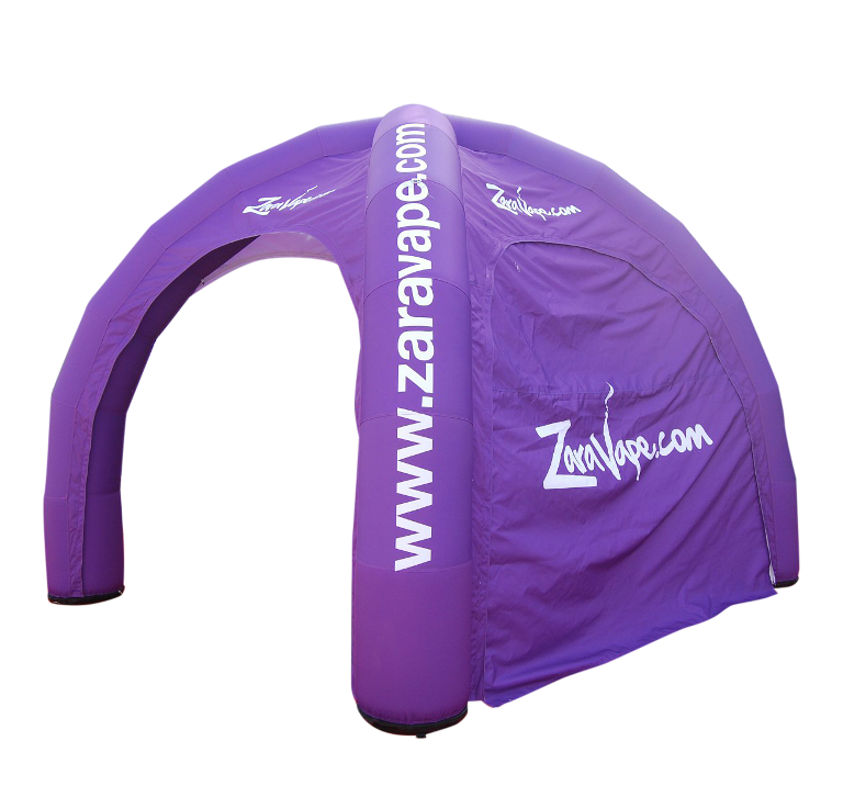 airtight tents Xhib Tent "Dome" 4-Leg Design - airtight -100% printed by Inflatable24