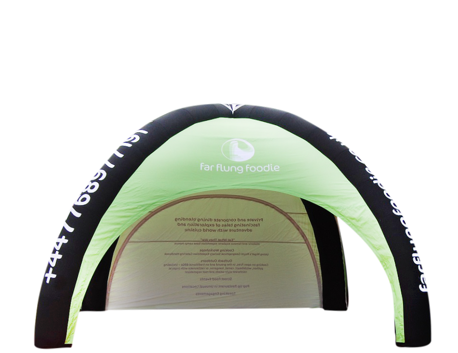 Xhib Tent "Dome" 4-Leg Design - airtight -100% printed Inflatable24.com by Inflatable24.com