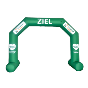 Inflatable Archway – EasyArch: fully printed in your color and design S (4 m x 3 m) - (13 ft x 10 ft) / Directly on arch / With Feet - Inflatable24.com