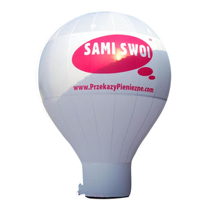 Standing Giant Balloon 6 m - 19.5 ft / stock color without branding - Inflatable24.com