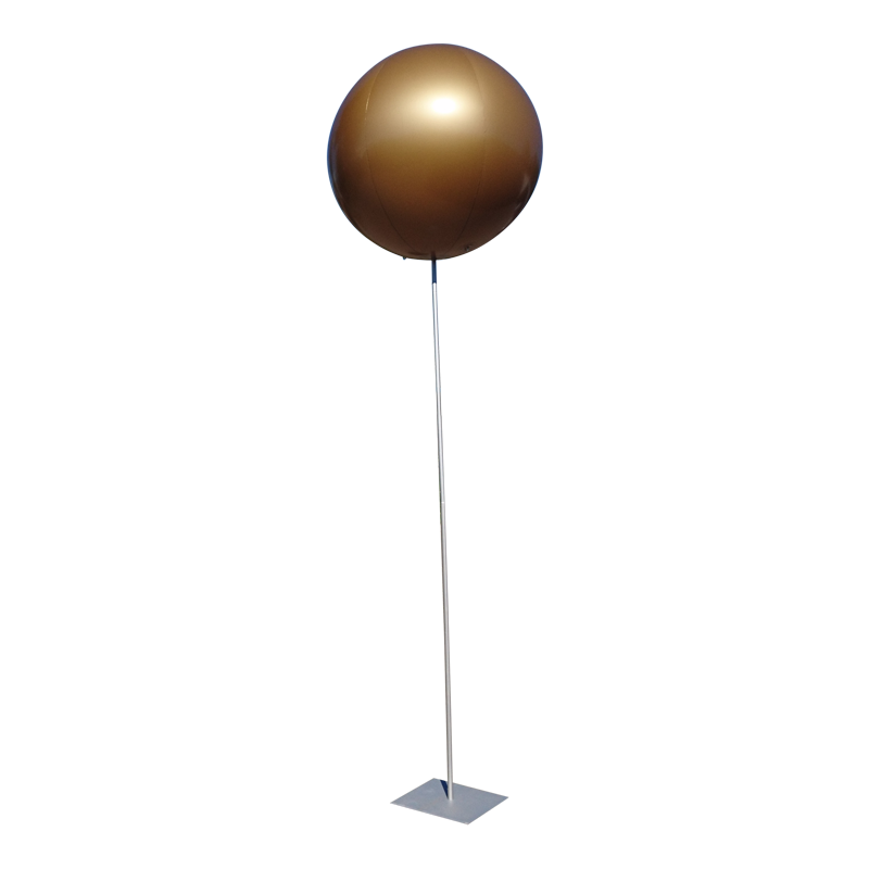 Advertising balloon with stand height 4.5 m (15 ft) max for indoor use Inflatable24.com 1 m - 3.5 ft no lighting by Inflatable24.com