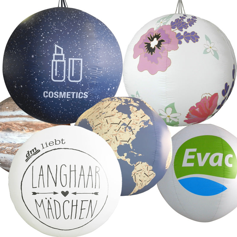 Air-filled advertising balloon with B1 certificate with permanent fan Inflatable24.com by Inflatable24.com