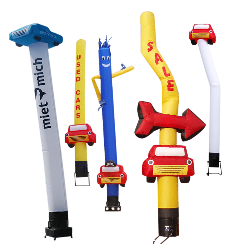 CAR Skytube / Airdancer 4 m (13 ft) with car figure and logo Inflatable24.com by Inflatable24.com