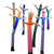 Sky dancers 100% digitally printed -  two arms / one leg  - Inflatable24.com