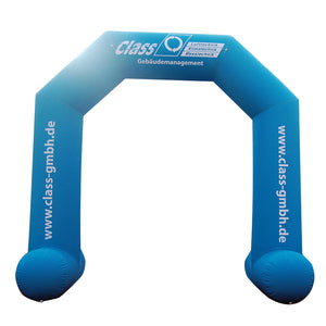 Inflatable Archway – XhibArch (double layer, airtight): fully printed in your color and design S (4 m x 3 m) - (13 ft x 10 ft) / All on velcro banner / No Feet - Inflatable24.com