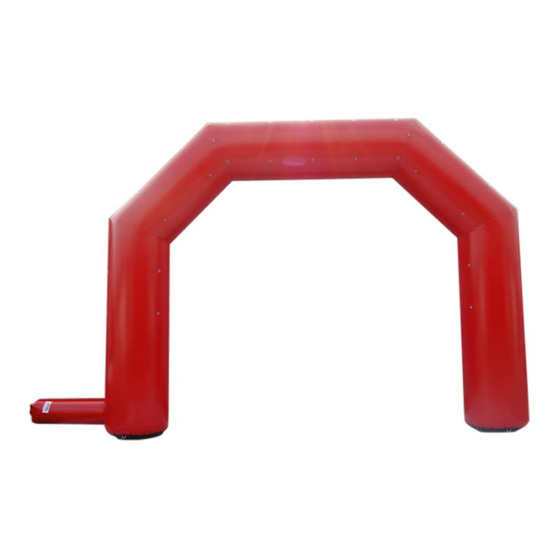 Inflatable Archway – EasyArch: stock color prepared for banner Inflatable24.com S (4 m x 3 m) - (13 ft x 10 ft) red No Feet by Inflatable24.com