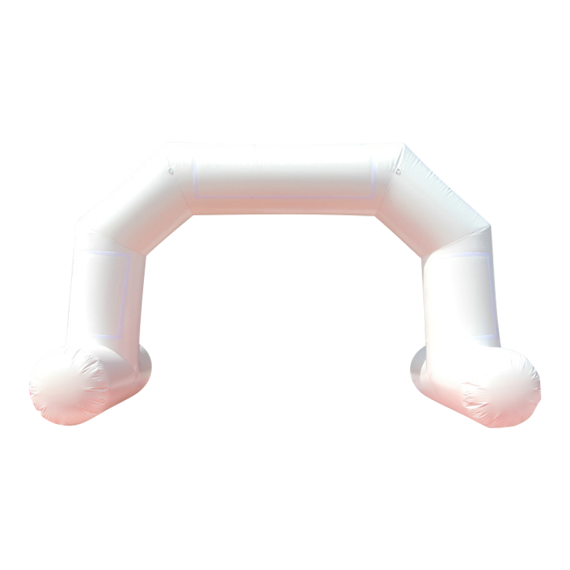 Inflatable Archway – EasyArch: stock color prepared for banner Inflatable24.com S (4 m x 3 m) - (13 ft x 10 ft) white With Feet by Inflatable24.com
