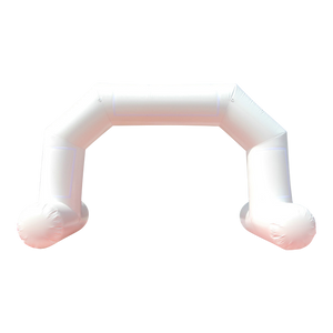 Inflatable Archway – EasyArch: stock color prepared for banner S (4 m x 3 m) - (13 ft x 10 ft) / white / With Feet - Inflatable24.com