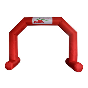 Inflatable Archway – EasyArch: stock color with logo banner  - Inflatable24.com