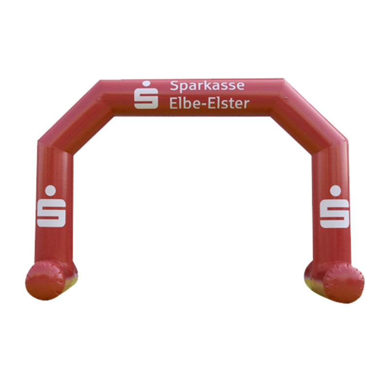 Inflatable Archway – ProArch: stock color with logo Inflatable24.com S (4 m x 3 m) - (13 ft x 10 ft) All on velcro banner With Feet by Inflatable24.com