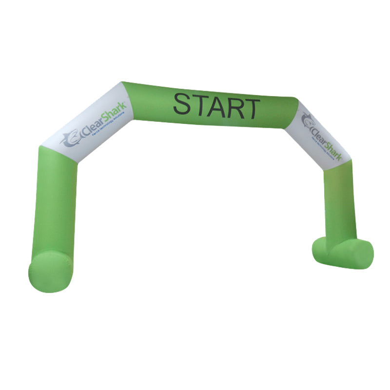Inflatable Archway – EasyArch: stock color with logo banner Inflatable24.com L (8 m x 5 m) - (26 ft x 16.5 ft) Directly on arch With Feet by Inflatable24.com