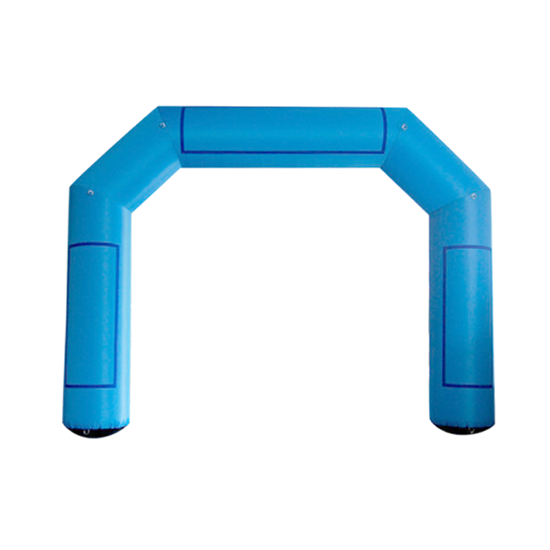 Inflatable Archway - XhibArch (double layer, airtight): stock color prepared for banner Inflatable24.com S (4 m x 3 m) - (13 ft x 10 ft) blue No Feet by Inflatable24.com