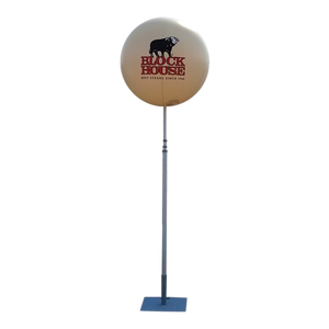 Balloon with stand for outdoor advertising - 6 m (19.5 ft) height max 1 m - 3.5 ft / Baseplate - Inflatable24.com
