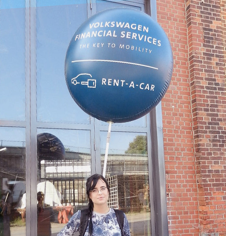 Promoballoon Inflatable24.com Full Set with tire shape balloon No Lighting by Inflatable24.com